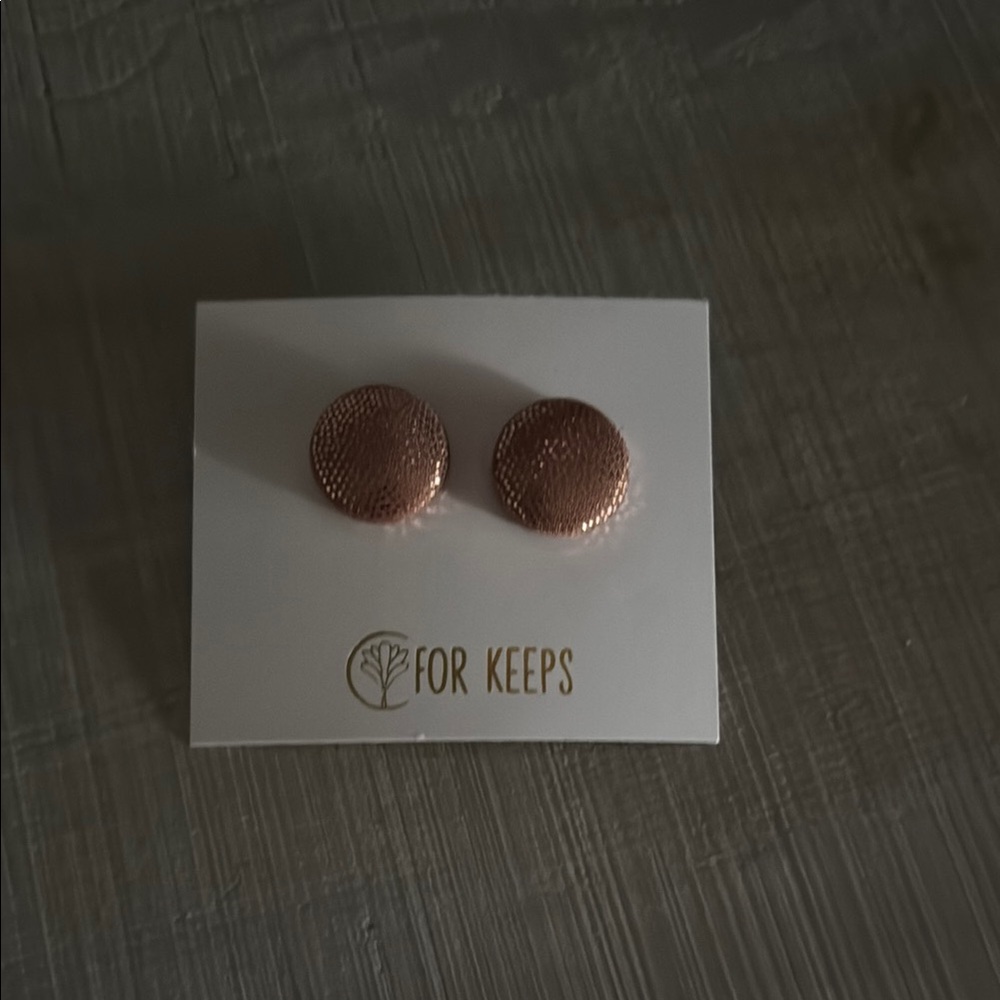 For Keeps Textured Stud Earrings